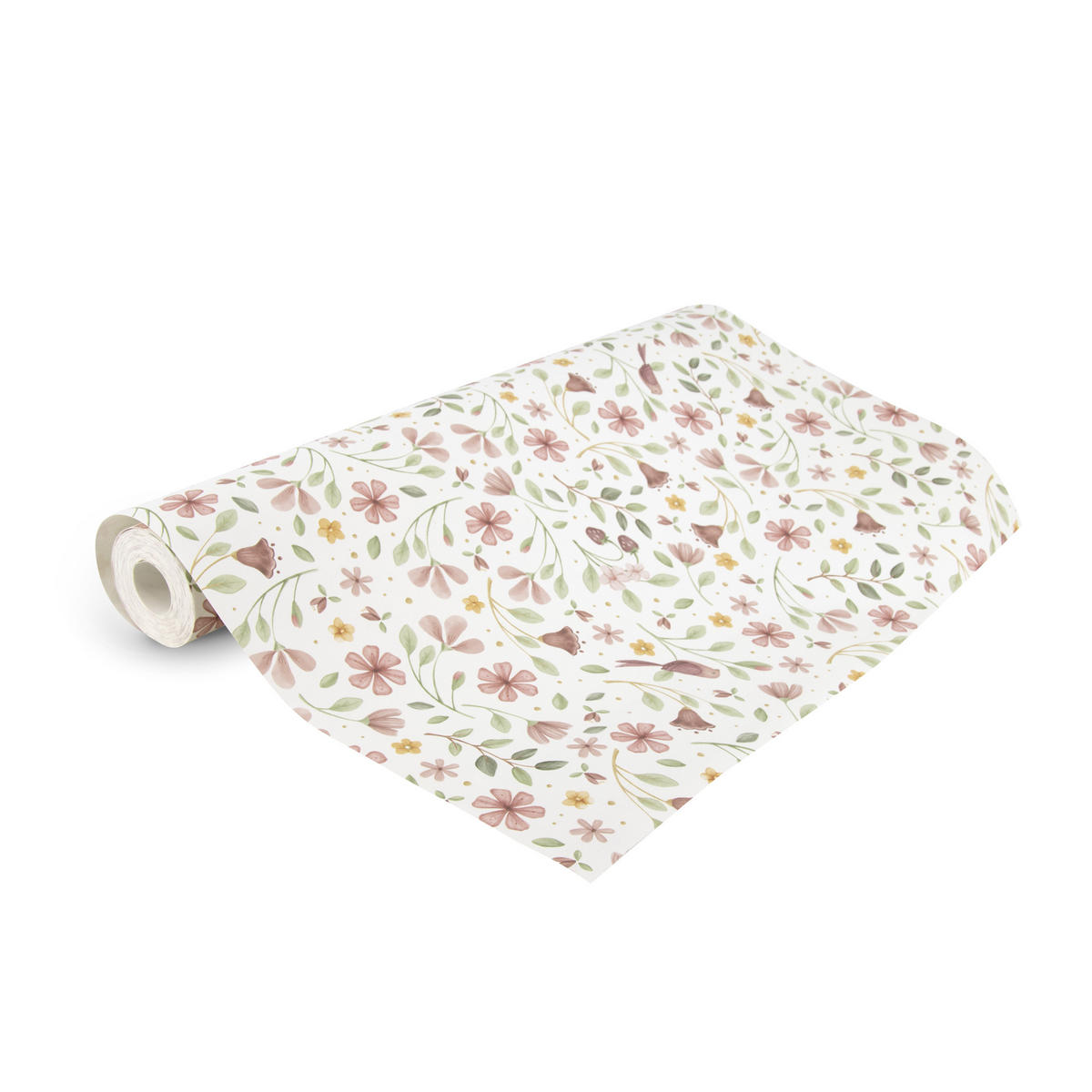 VLIESTAPETE Blumenzauber Rosé - Multicolor, Papier/Kunststoff (52/1000cm) - Little Dutch
