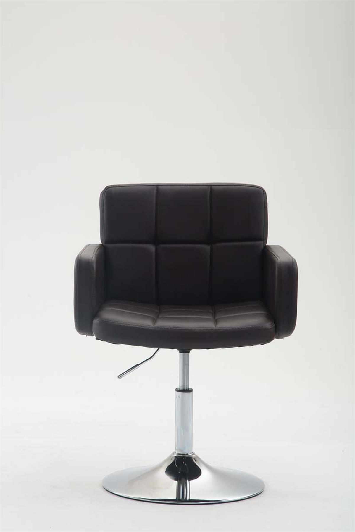SESSEL Lederlook braun - Braun, Textil/Metall (58/80/48cm) - CLP