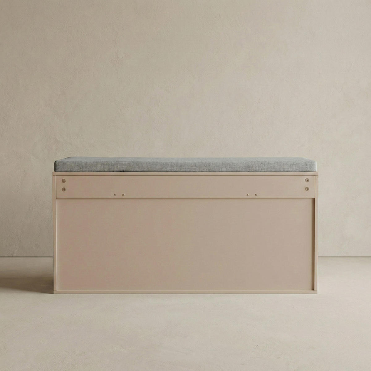 SCHUHSCHRANK Gradia 100/34/50 cm Sitzfläche ausziehbar - Hellgrau, Holzwerkstoff (34/50/100cm) - BOXIMO