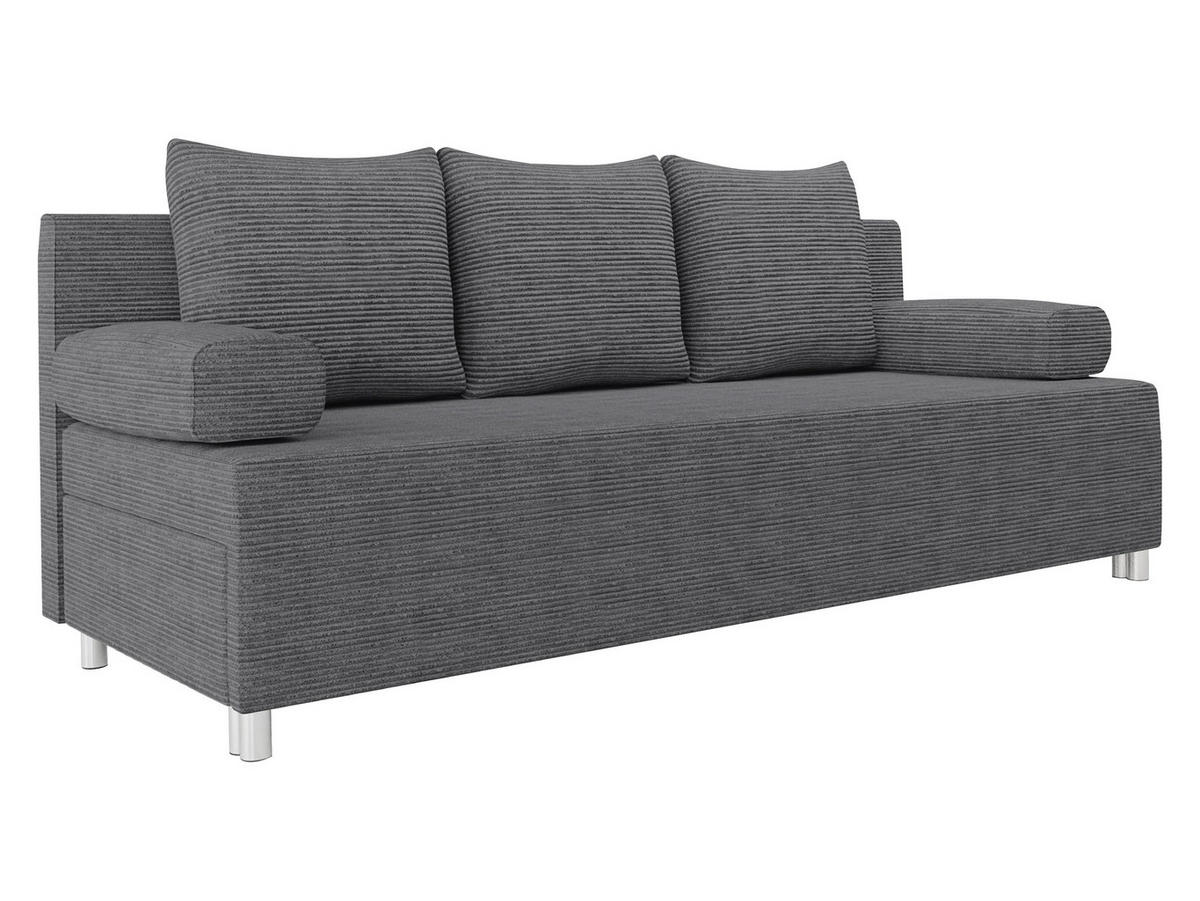 SCHLAFSOFA Dover Cord - Chromfarben/Greige, Holz/Kunststoff (192/86/80cm) - MIRJAN24