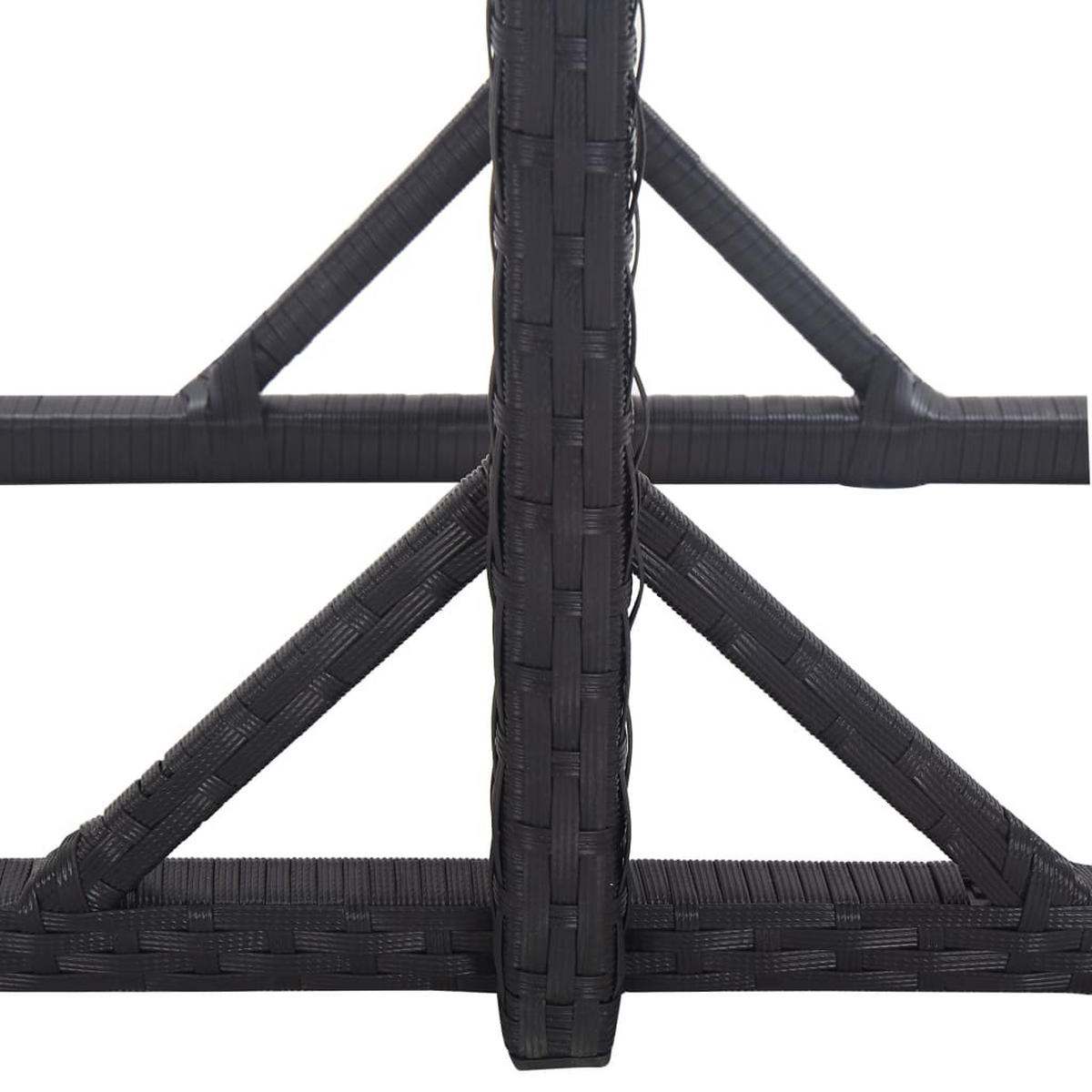 GARTENTISCH Tischulf 53/72/110 cm - Schwarz, Naturmaterialien (110/53/72cm) - ZMH