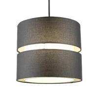 LAMPENSCHIRM Schwarz 26cm - Schwarz, Textil (26/26/22cm) - CGC Europe