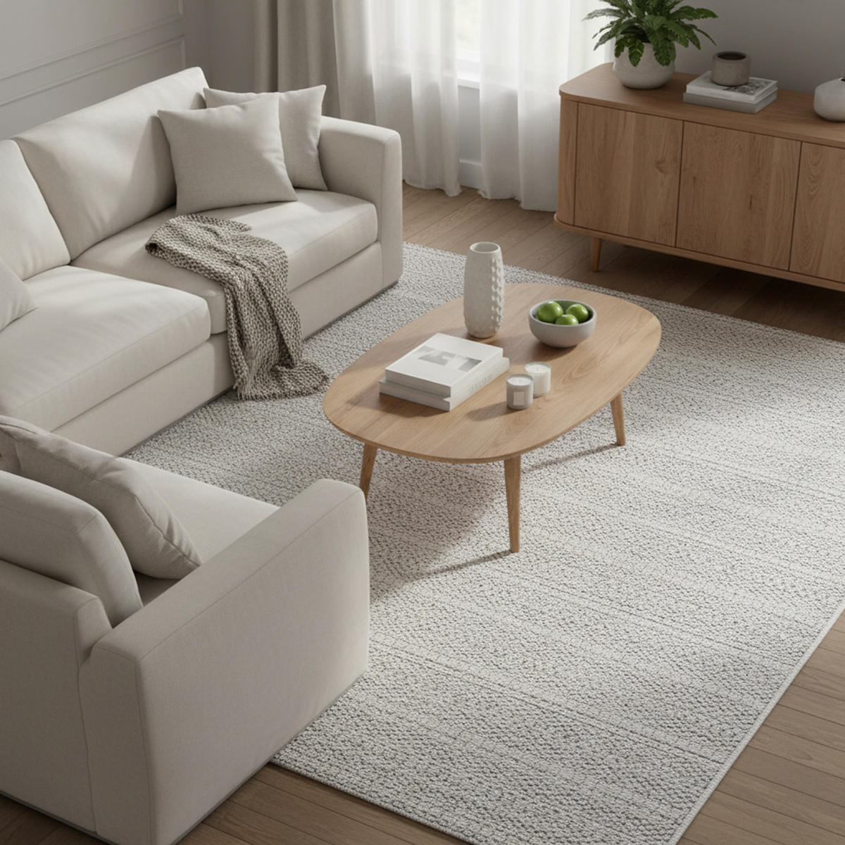 SOFT-TEPPICH Jacky Hellgrau 80x150 cm - Hellgrau, Textil (80/150cm) - Tesso Living