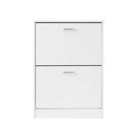 SCHUHSCHRANK Antananarivo - Weiß, Holzwerkstoff (60/83.5/24cm) - Hansiro