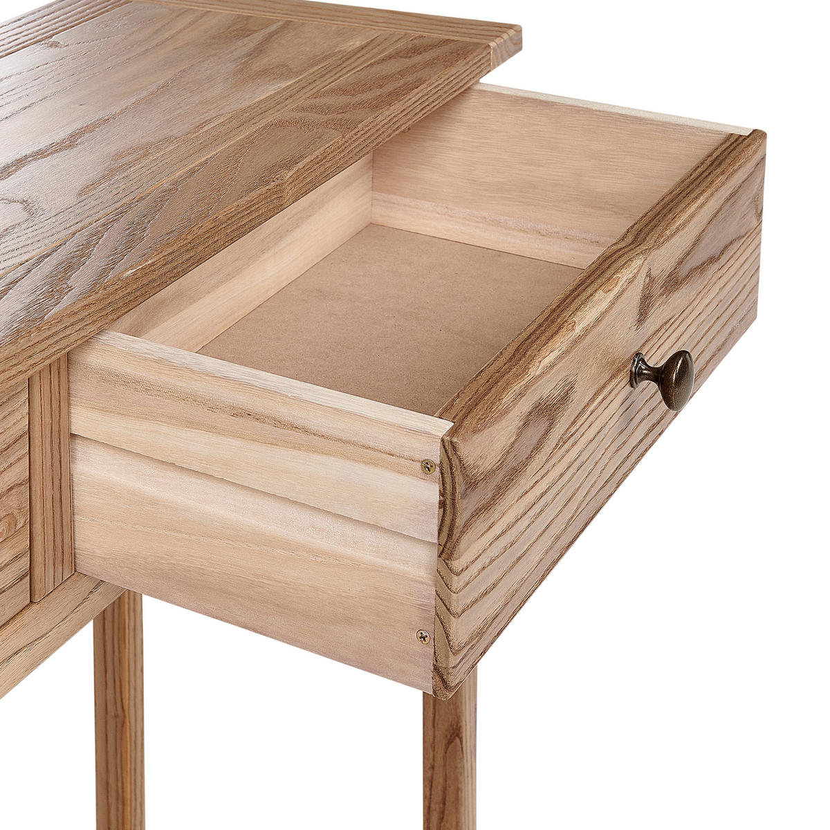 KONSOLENTISCH Sassafrasholz Braun Salton - Braun, Holz (100/74/31cm) - Beliani