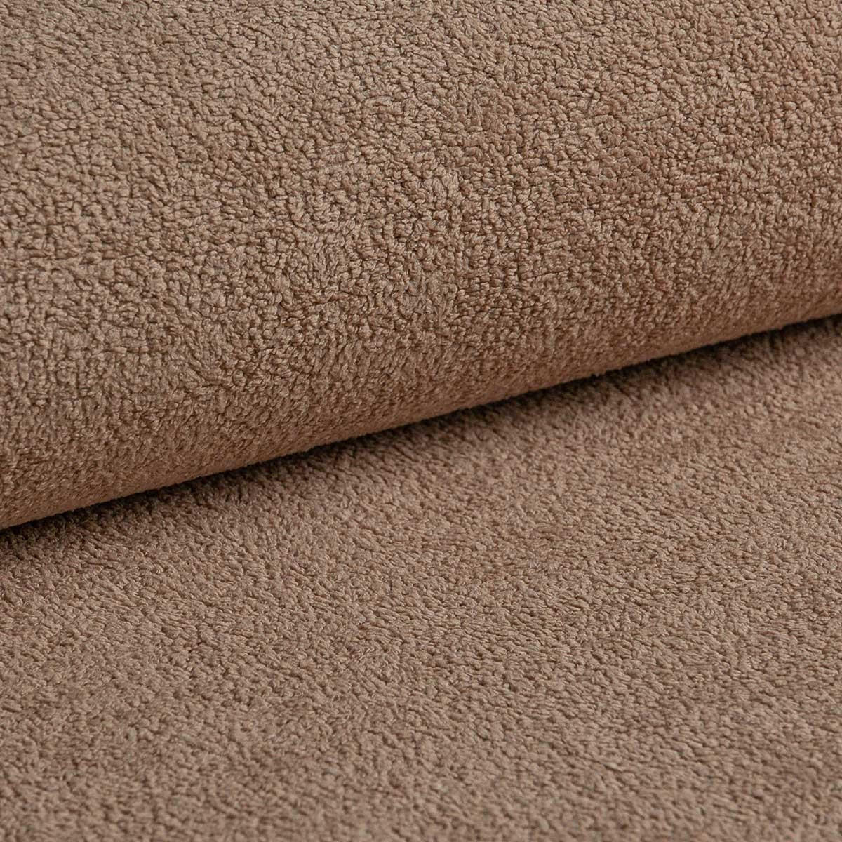 ECKSOFA Sprento Rosa, aus Boucle-Stoff, mit Schlaffunktion und Bettzeugfach - Rosa, Holzwerkstoff/Textil (230/149cm) - Bettso