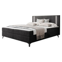 BOXBETT Ono 2 - Schwarz, Holz/Textil (180/200cm) - MIRJAN24