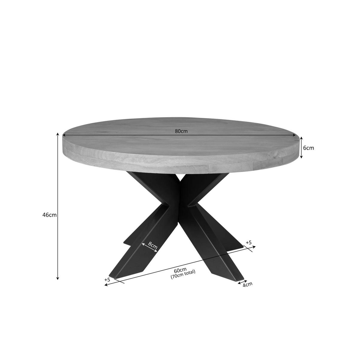 COUCHTISCH Ron Braun 80/80/40 cm - Braun, Holz (80/80/40cm) - Starfurn