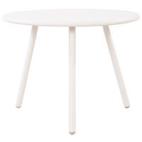 COUCHTISCH Nenim Kunststoff Weiß Beistelltisch Rund - Weiß, Kunststoff (60/60/45cm) - DELUKE