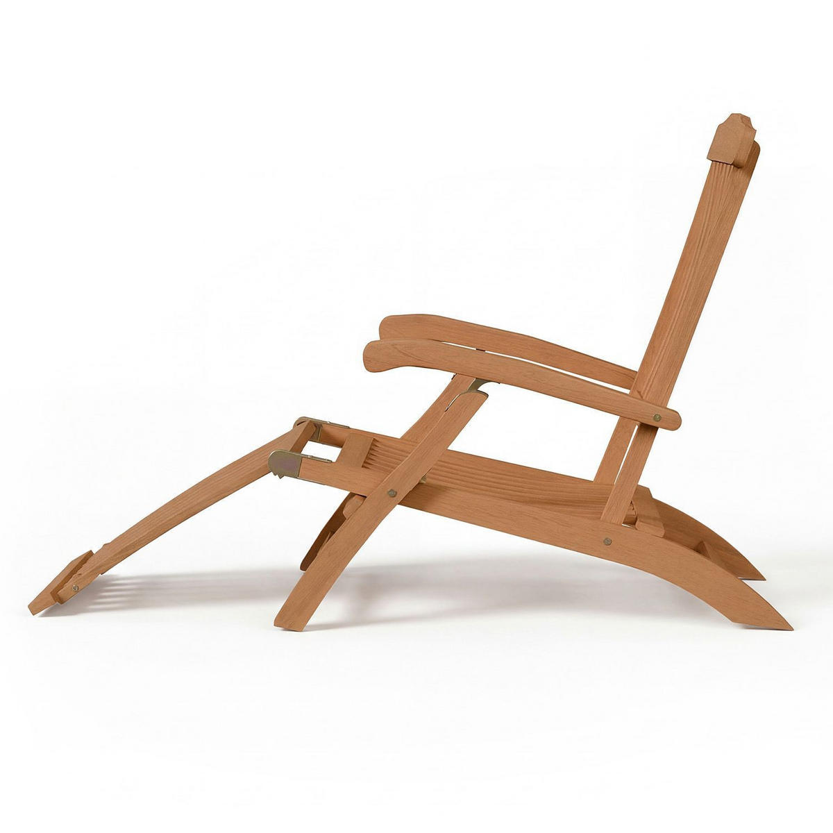 SONNENLIEGE Evia natur 196x54x95cm - Naturfarben, Holz (54/95/196cm) - Juskys