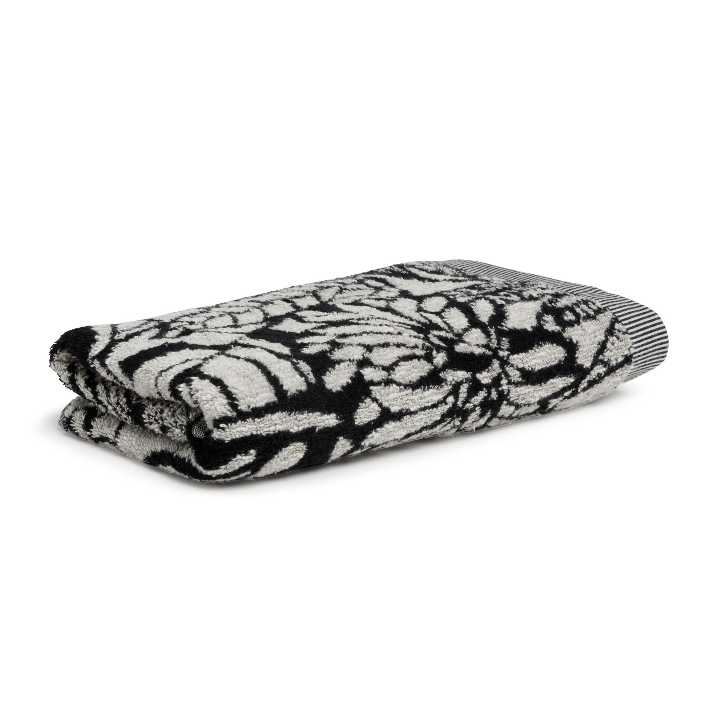 DUSCHTUCH BROOKLYN - Schwarz/Naturfarben, Textil (80/150cm) - MÖVE