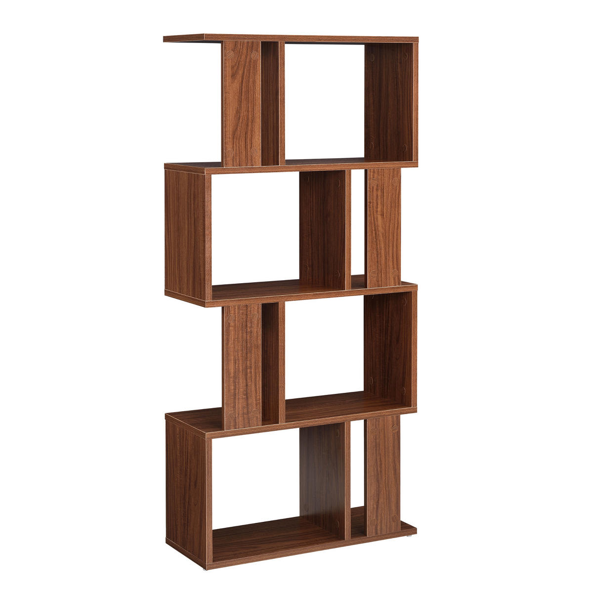 BÜCHERREGAL Brattahlid - Walnussfarben, Holzwerkstoff (60/130/24cm) - [en.casa]