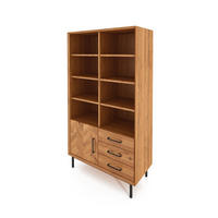 BÜCHERREGAL LEON 97x45 Wildeiche - Wildeiche, Holz (97/176/45cm) - byoak