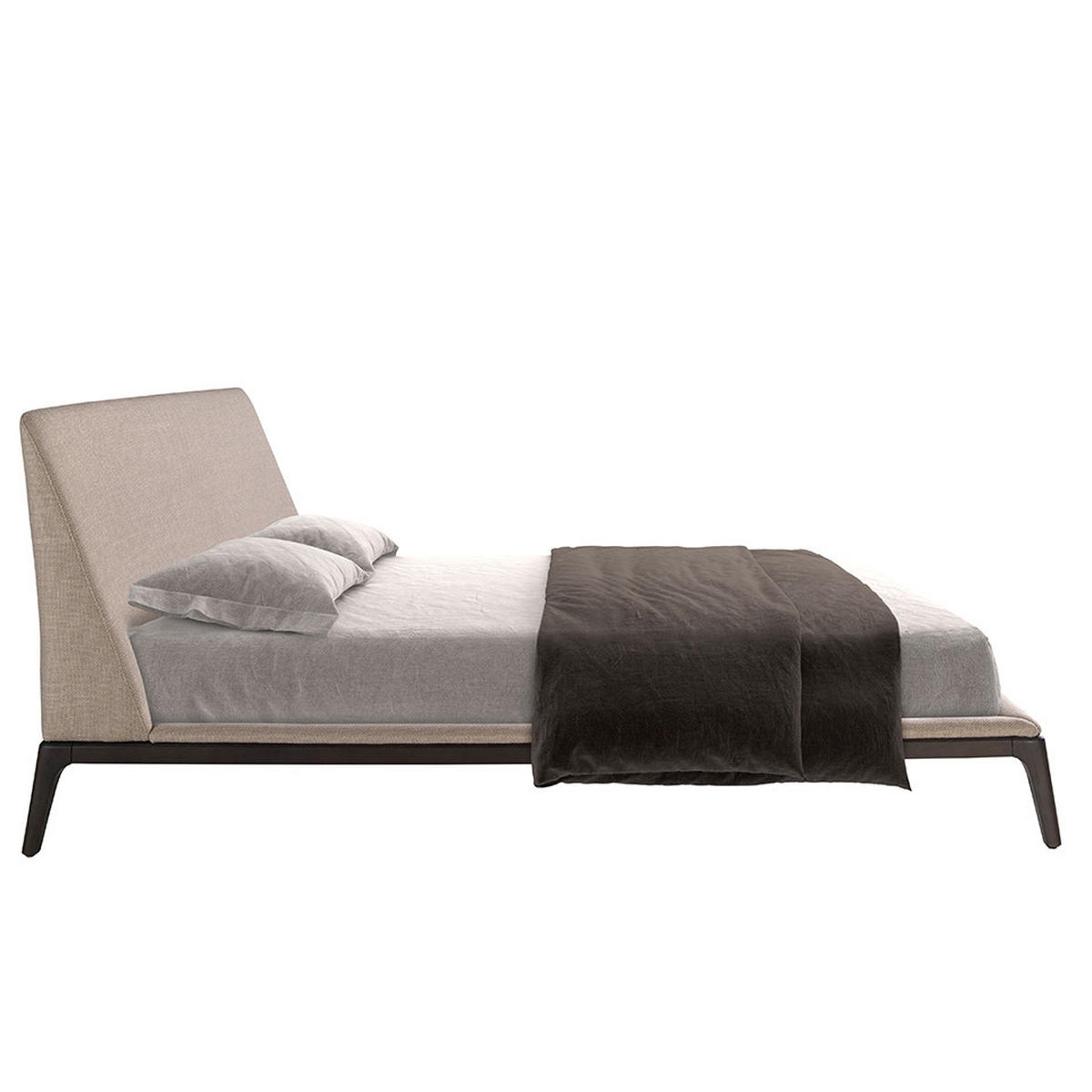 BETT Rechteckig Grau Schwarz 192/230/101 cm - Schwarz/Grau, Textil (180/200cm) - ANGEL CERDA