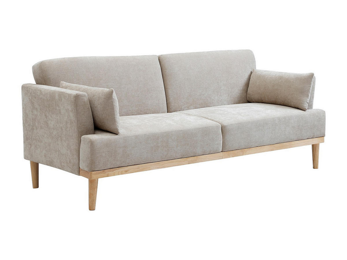 SOFA 3‑Sitzer mit Clic‑Clac-Funktion – Stoff – Beige – AMBRILO - Beige, Textil (213/88/85cm) - Vente-Unique