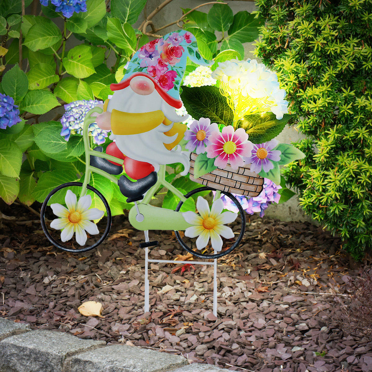 LED AUSSENLEUCHTE Metall Bunt - Multicolor, Metall (52.5/15/44cm) - Globo Lighting