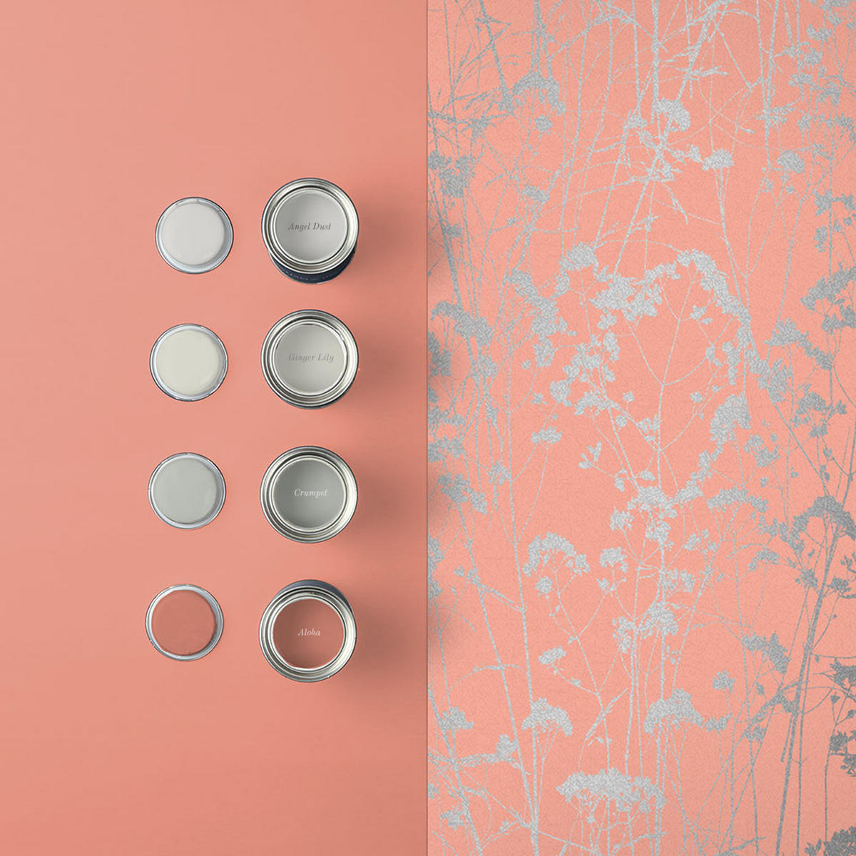 VLIESTAPETE - Grace Coral - Pink, Papier/Kunststoff (52/1005cm) - Graham & Brown