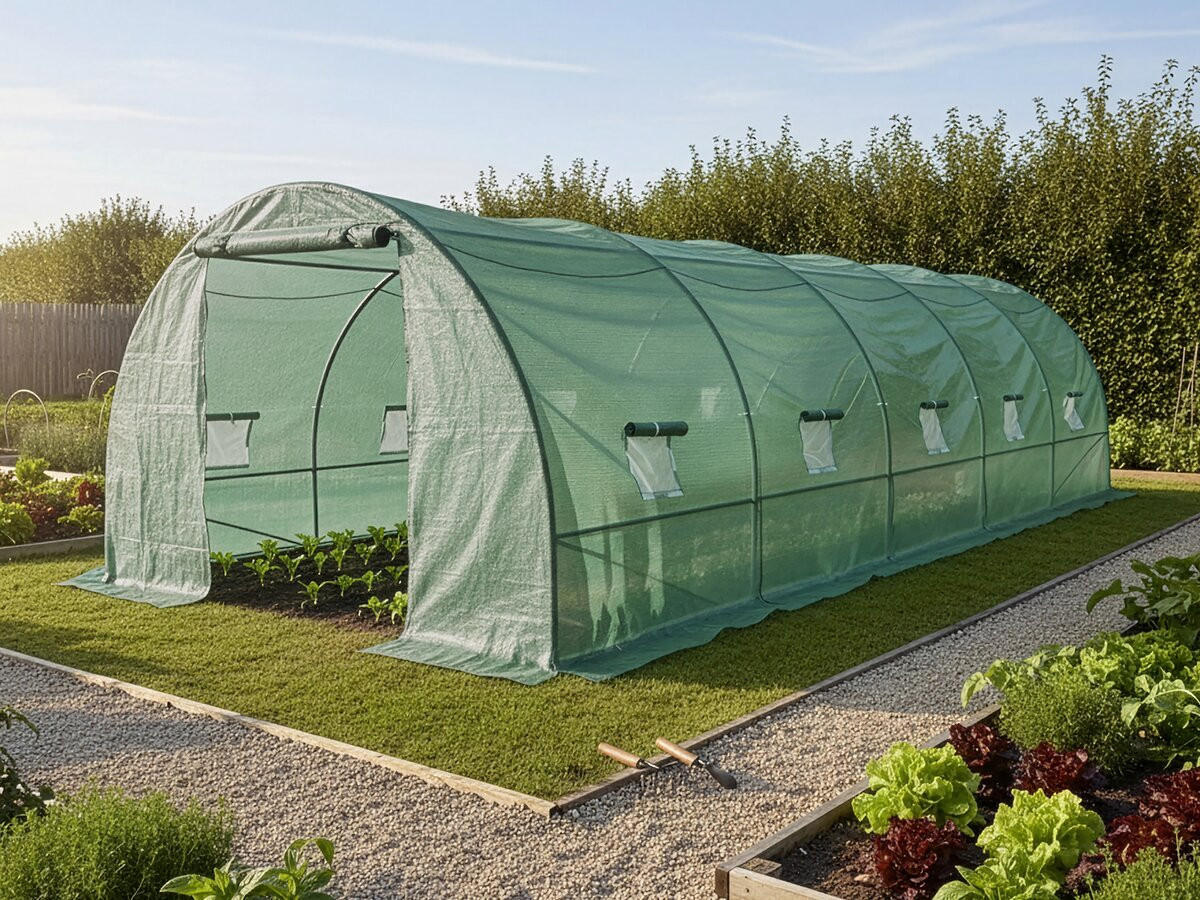 GEWÄCHSHAUSFOLIE lys Grün - Grün, Kunststoff (25/180/125cm) - Habitat Garten