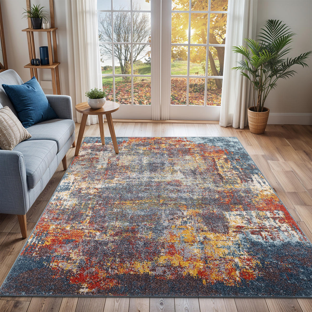 KURZFLORTEPPICH 160/213 cm Mehrfarbig - Multicolor, Naturmaterialien/Textil (160/213cm) - LIVABLISS