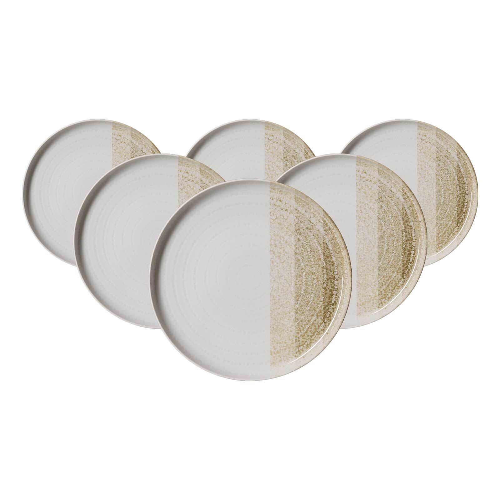 FRÜHSTÜCKSTELLER Trio Creme ø 19,5 cm 6er Set - Creme, Keramik (19.5cm) - Ritzenhoff Breker