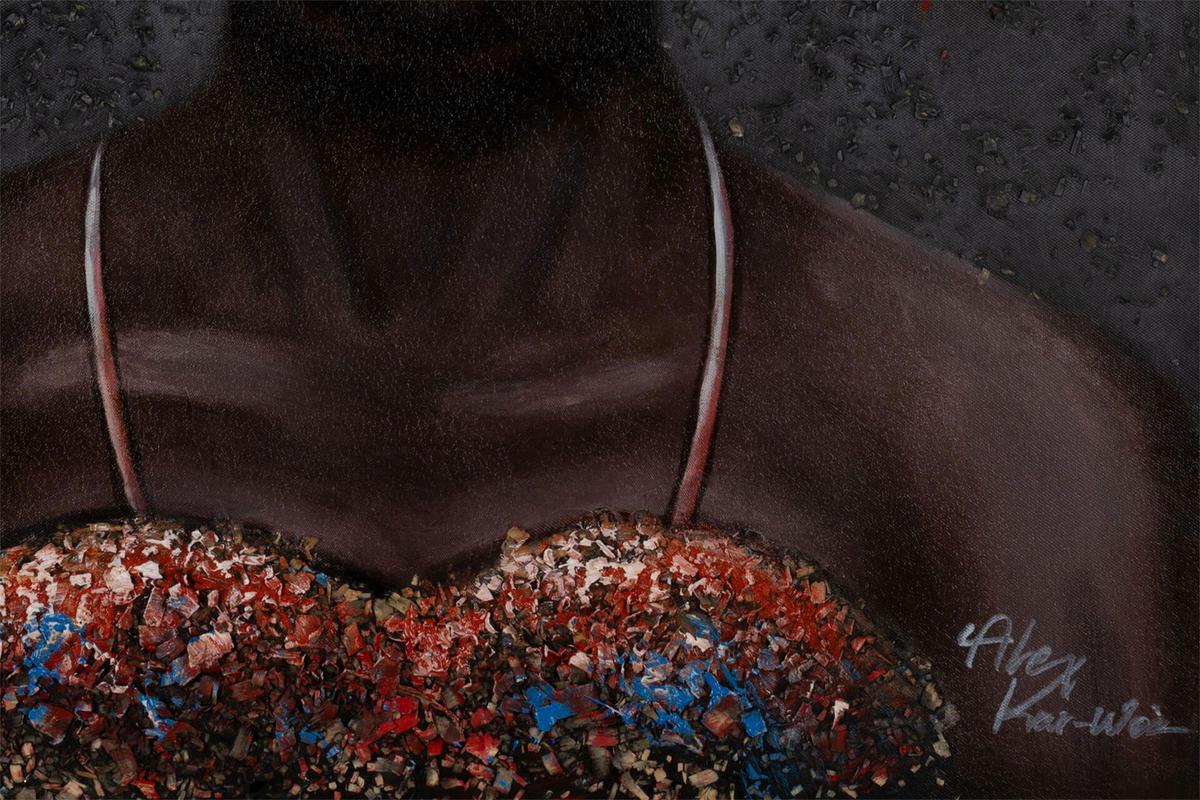 ACRYLBILD HANDGEMALT 60/90 cm - Multicolor, Holz/Textil (1.3/90cm) - KUNSTLOFT