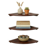 ROHOVÁ pol. - hnedá, drevo (18/3/18cm) - Relaxdays