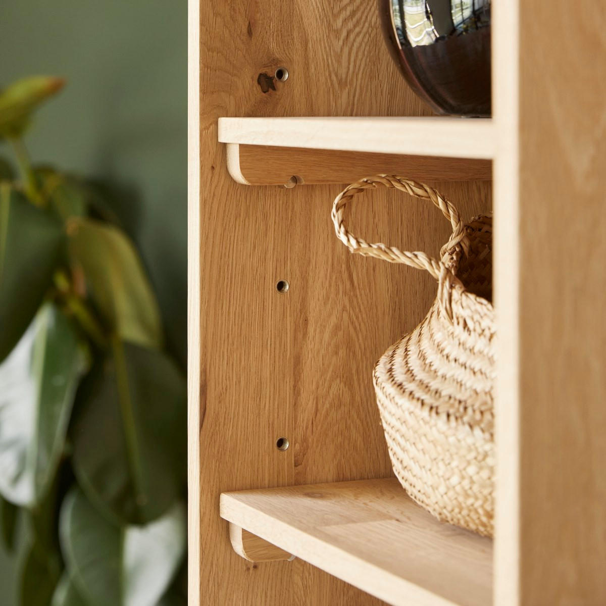 HOCHSCHRANK Soho Natur aus Eiche - Naturfarben, Holz (40/175/35cm) - Tikamoon