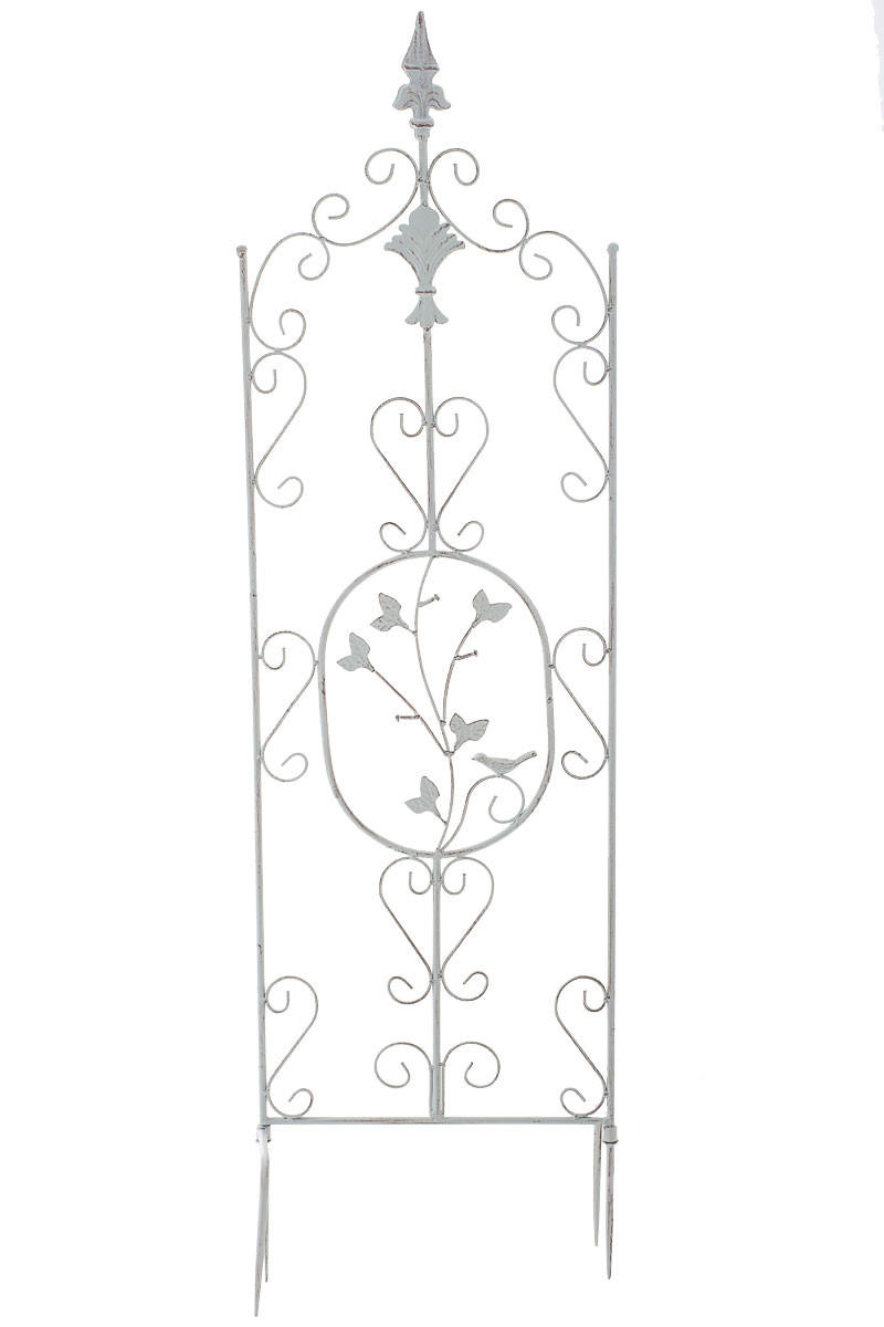 RANKGITTER Falk 35x1x122cm Metall Antik-Weiß Rankhilfe - Weiß, Metall (35/122/1cm) - DELUKE