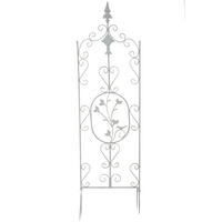 RANKGITTER Falk 35x1x122cm Metall Antik-Weiß Rankhilfe - Weiß, Metall (35/122/1cm) - DELUKE
