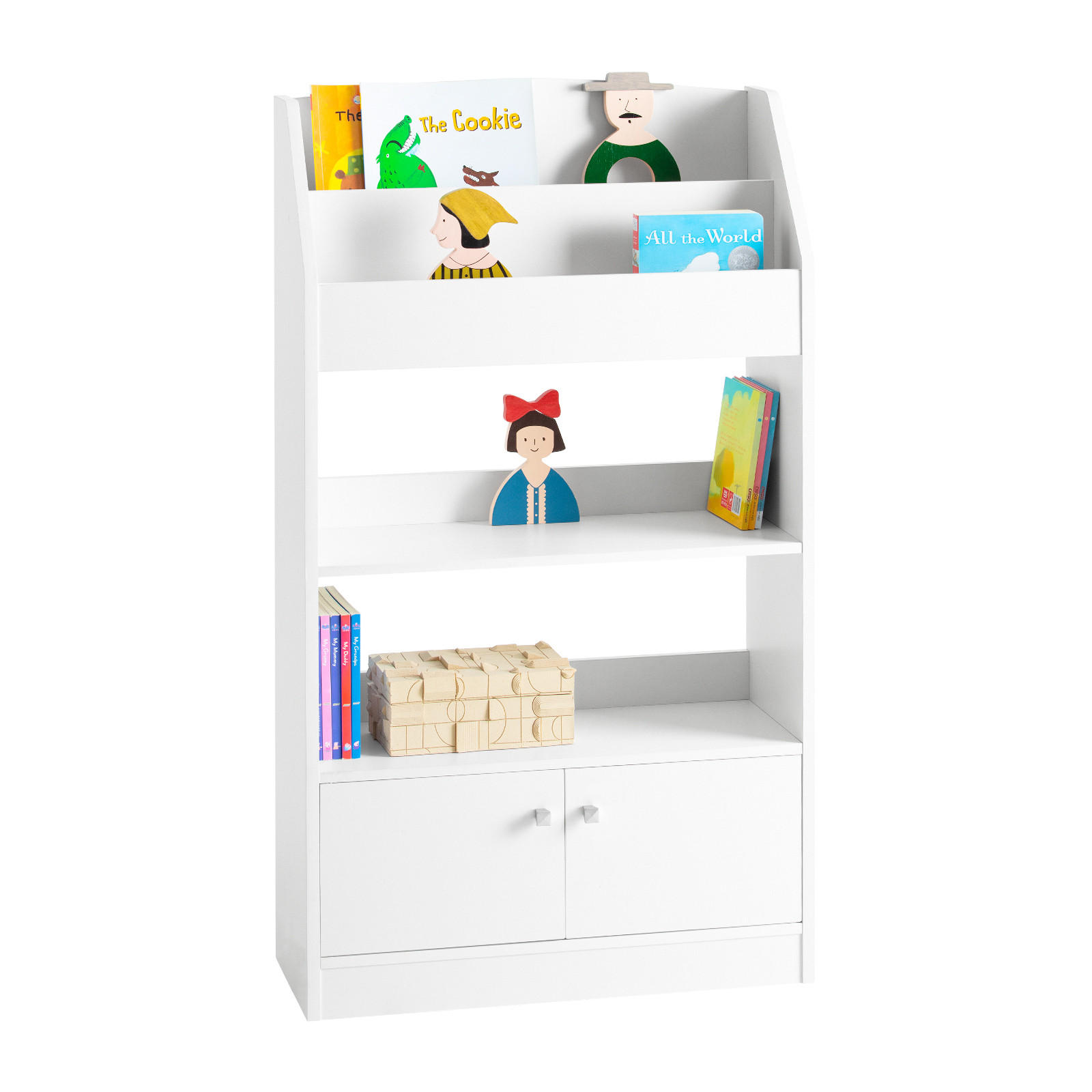 KINDERREGAL Weiß - Weiß, Holzwerkstoff (60/107/24cm) - SoBuy