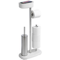 WC-GARNITUR mit Ablage und Stauraum Rivazza 32/17/72 cm - Weiß, Metall (17/72/32cm) - Wenko