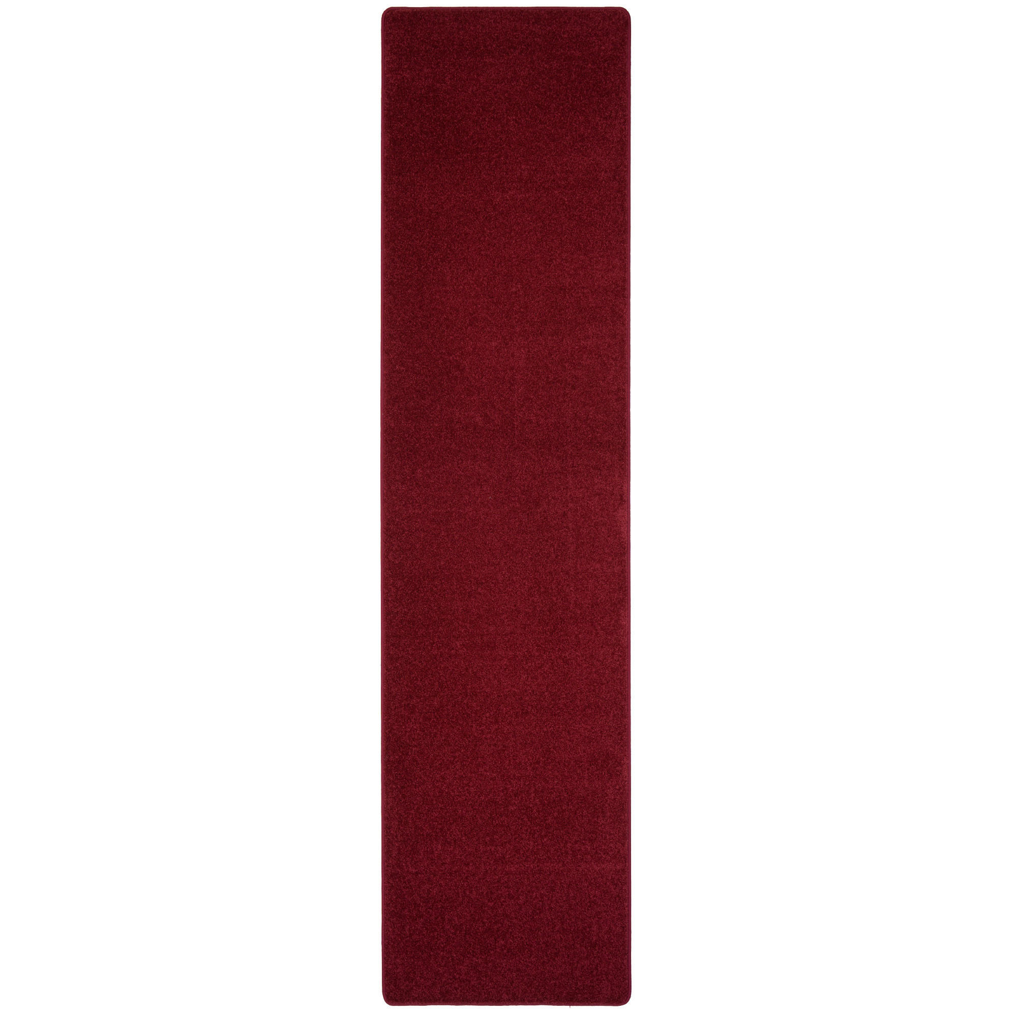 HOCHFLOR VELOURS TEPPICH LÄUFER MONA - Weinrot, Textil (100/100cm) - Snapstyle
