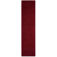 HOCHFLOR VELOURS TEPPICH LÄUFER MONA - Weinrot, Textil (80/320cm) - Snapstyle