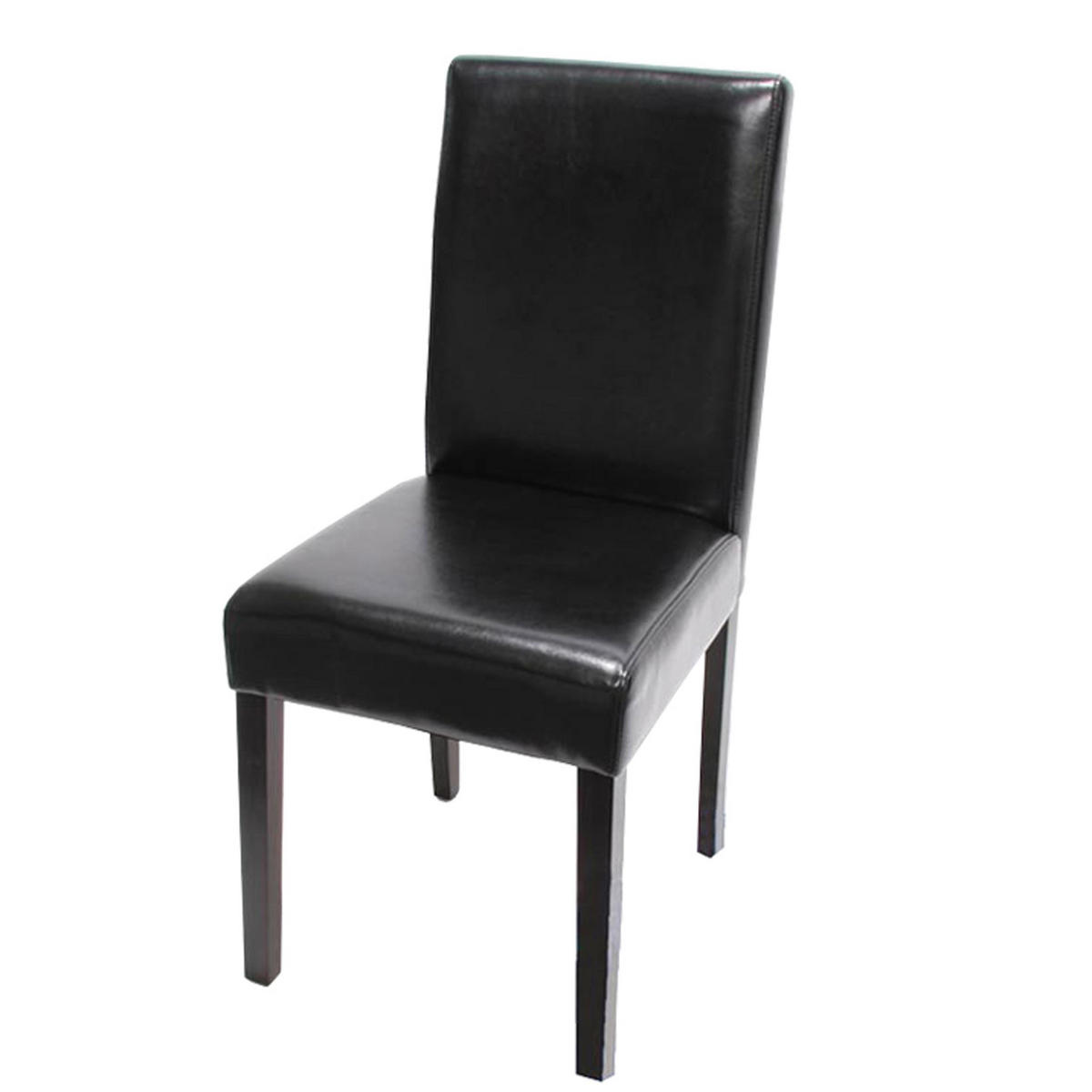 ESSZIMMERSTUHL Schwarz, Schwarz - Schwarz, Leder (43/90/56cm) - MCW
