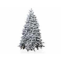 LAALU WEIHNACHTSBAUM künstlich mit Schnee DELUXE Viola 240 cm, Tannenbaum Christbaum Kunstbaum Dekobaum mit Metallständer - Weiß, Kunststoff (240cm) - LAALU