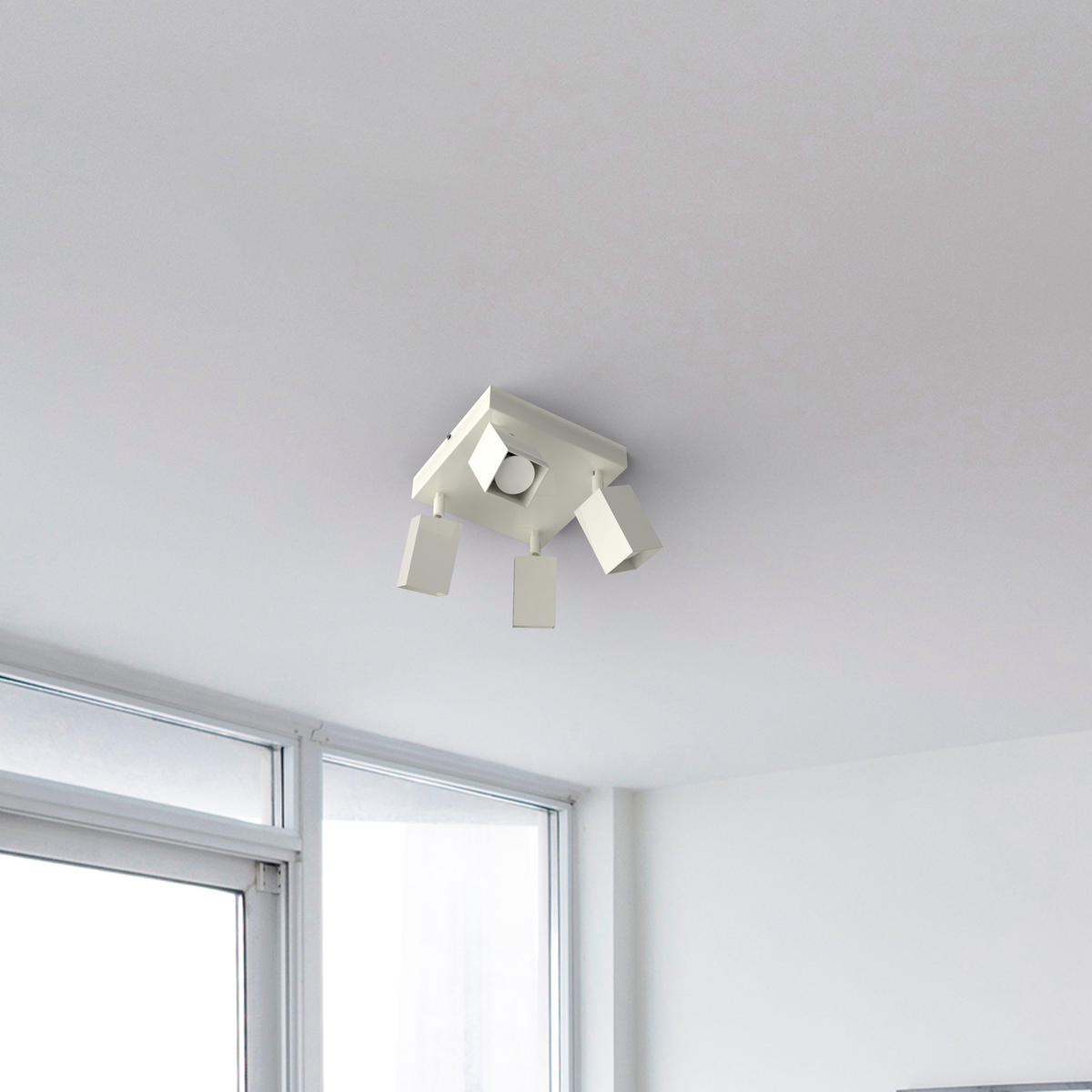 DECKENLEUCHTE - Weiß Hochglanz, Metall (25/25/18cm) - Lumicom