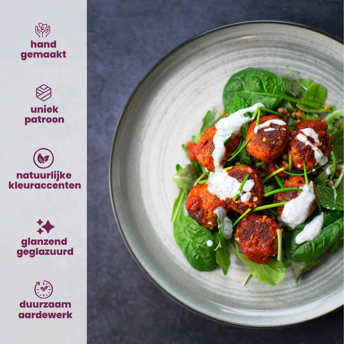 GESCHIRRSET18-TEILIG GESCHIRRSETBaltic Grey - 18-teilig / 6 Personen - Grau, Keramik (2/2/1cm) - Cosy & Trendy