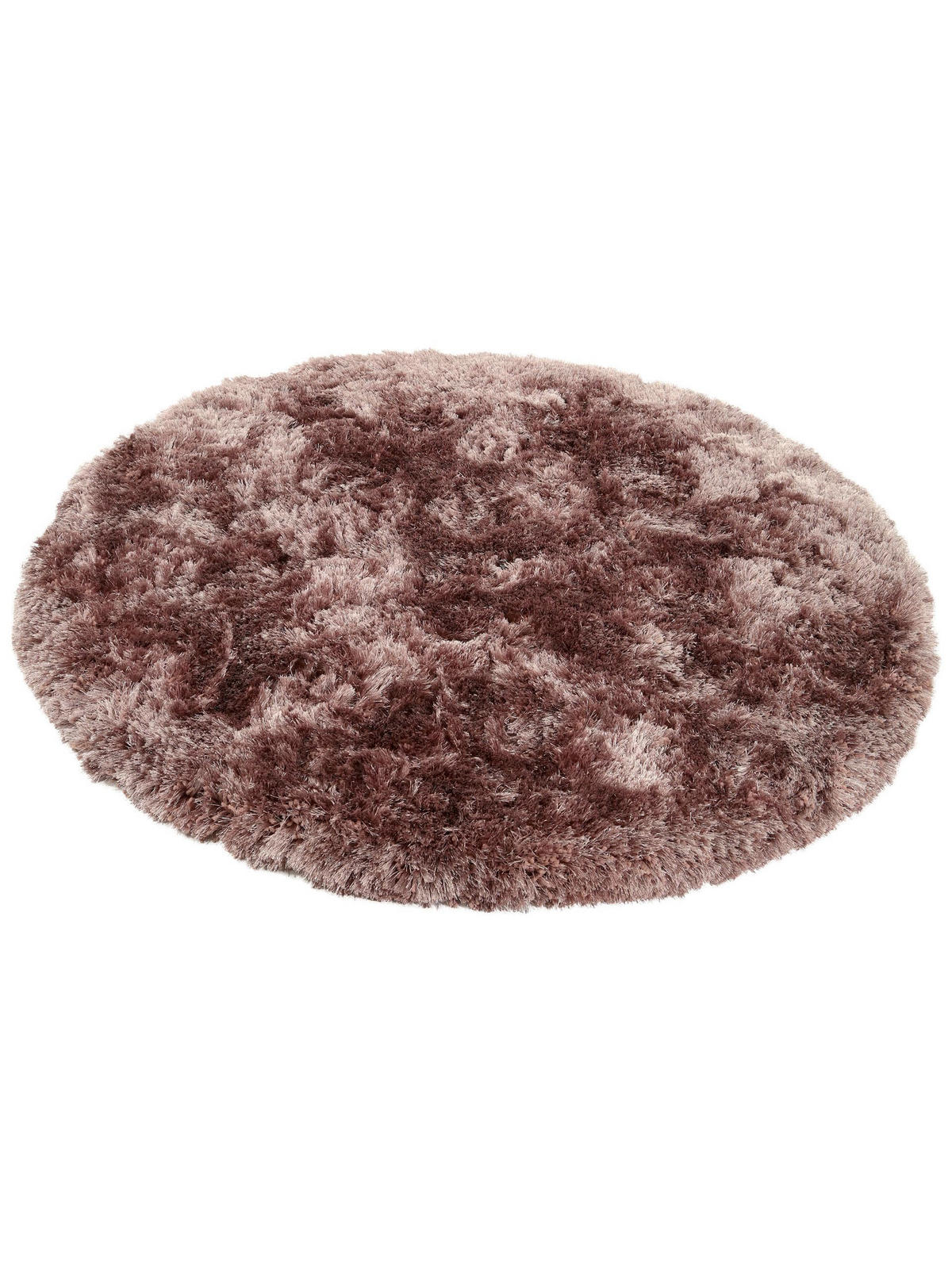 HOCHFLORTEPPICH rund Bright Lila ø 150 cm rund - Lila, Textil (150/150cm) - benuta Finest