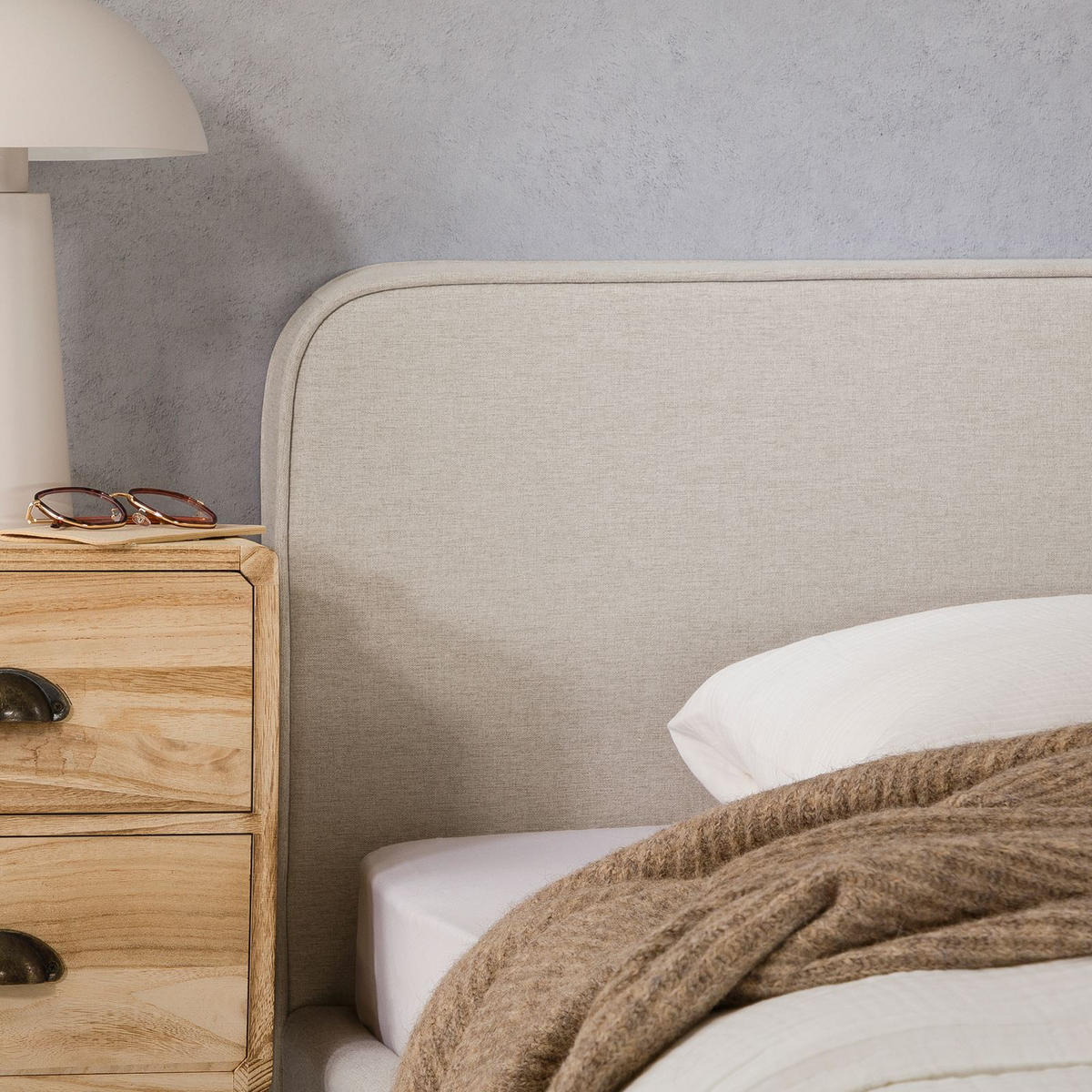 POLSTERBETT MARINI 90X200 CM - Beige, Textil (90/200cm) - IDIMEX