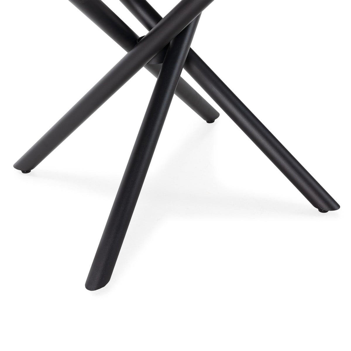 ESSTISCH mit Metallbeinen 120/76/120 cm - Eichefarben, Holzwerkstoff (126/120/76cm) - Calicosy