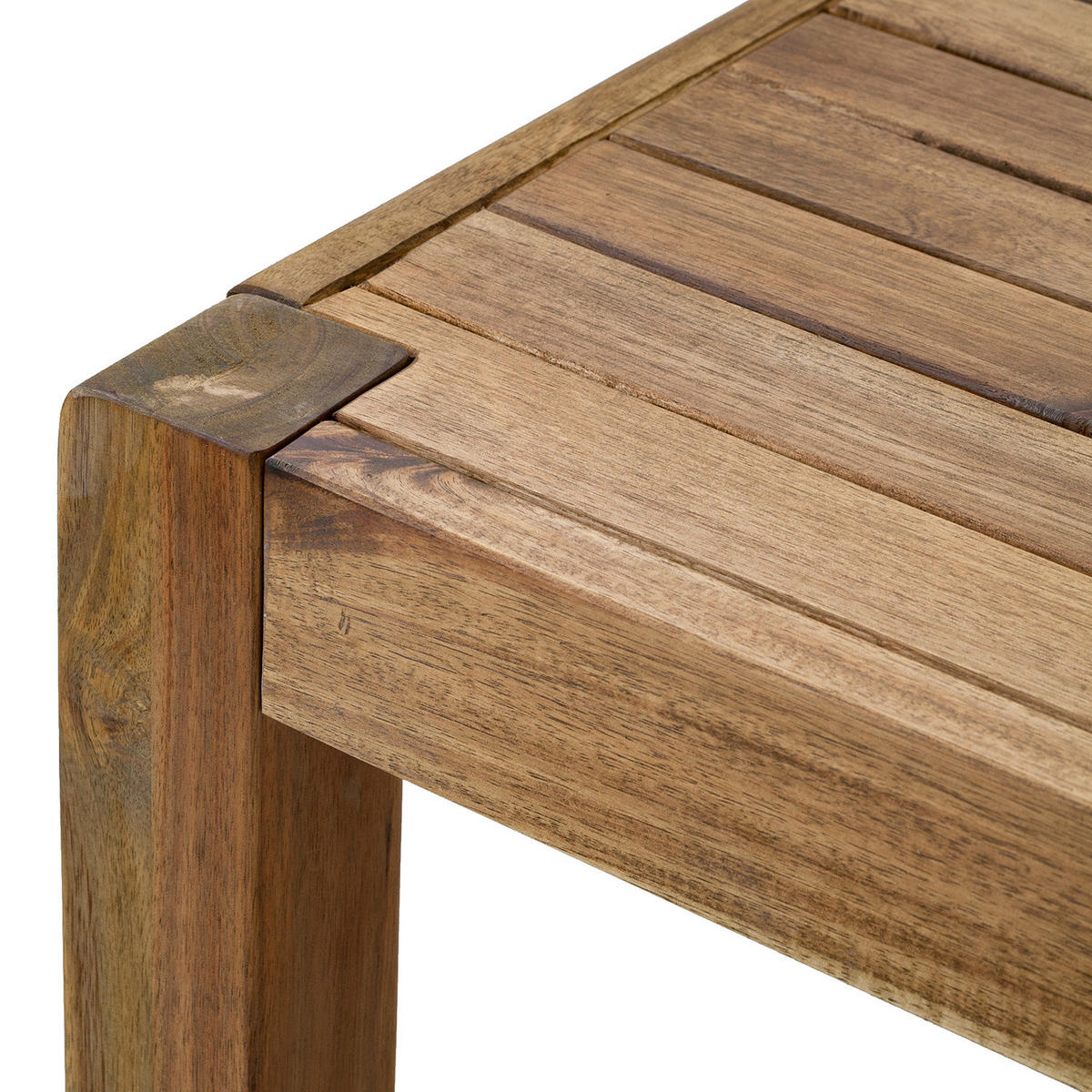 MASSIVER GARTENESSTISCH - Akazie massiv - Braun/Akaziefarben, Holz (85/160/72cm) - home24