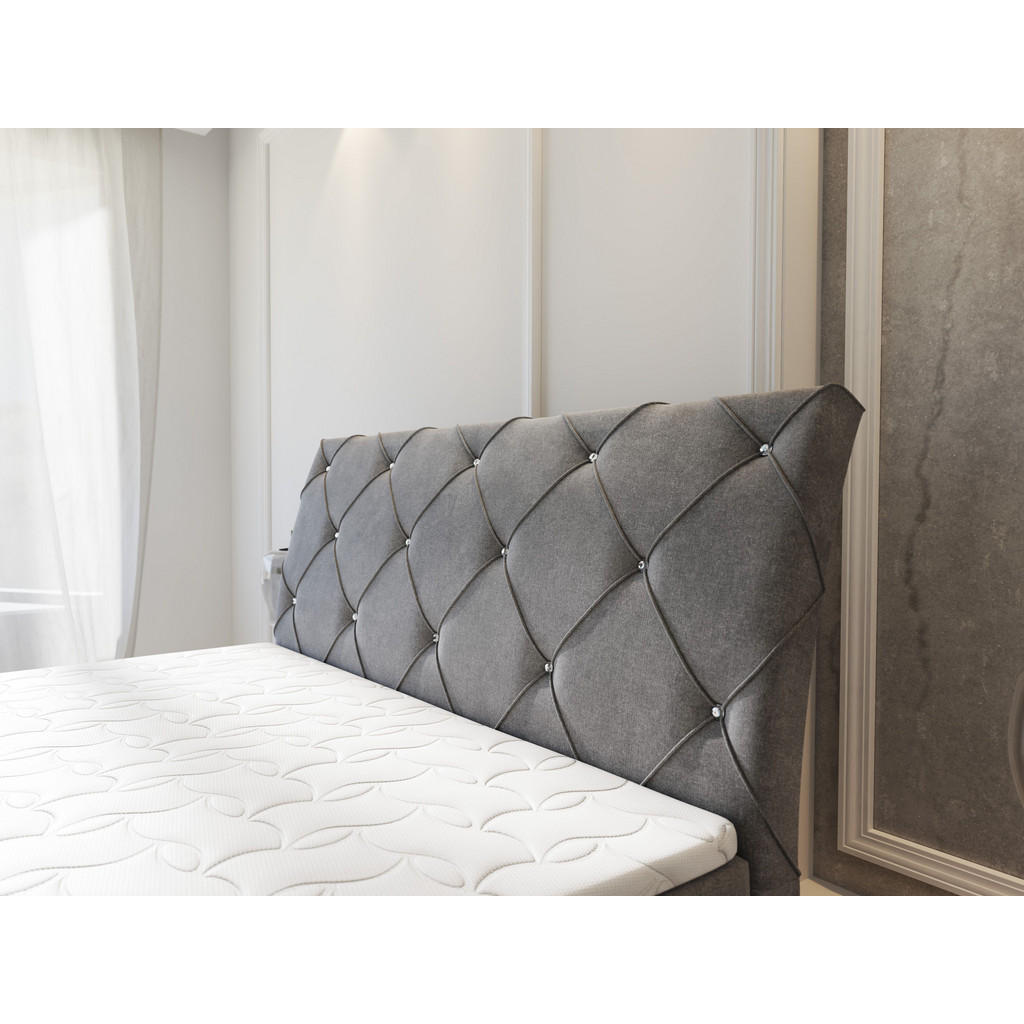 Thumbnail - Masseno Boxbett, Schwarz, Holz, H2 + H3, 140x200 cm, Schlafzimmer, Betten, Boxspringbetten