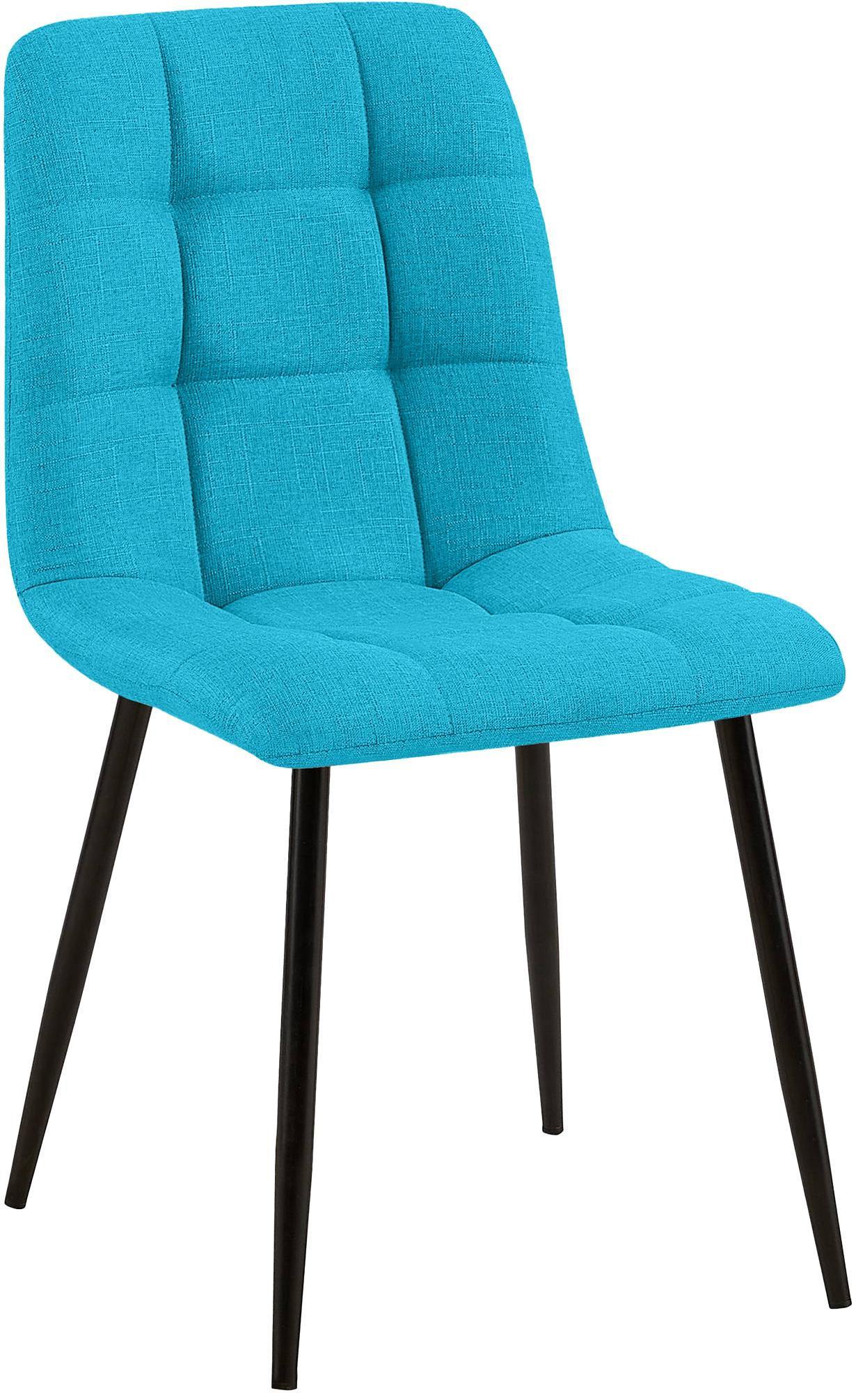 STUHL Stoff Türkis - Türkis, Textil/Metall (45/84/55cm) - CLP