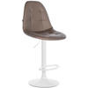 BARHOCKER Metall braun - Braun, Textil/Metall (47/58/56cm) - CLP