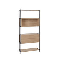 BÜCHERREGAL Orlan Zweifarbig 84 cm x 180 cm - Multicolor, Holzwerkstoff (84/180/34cm) - Klast Home