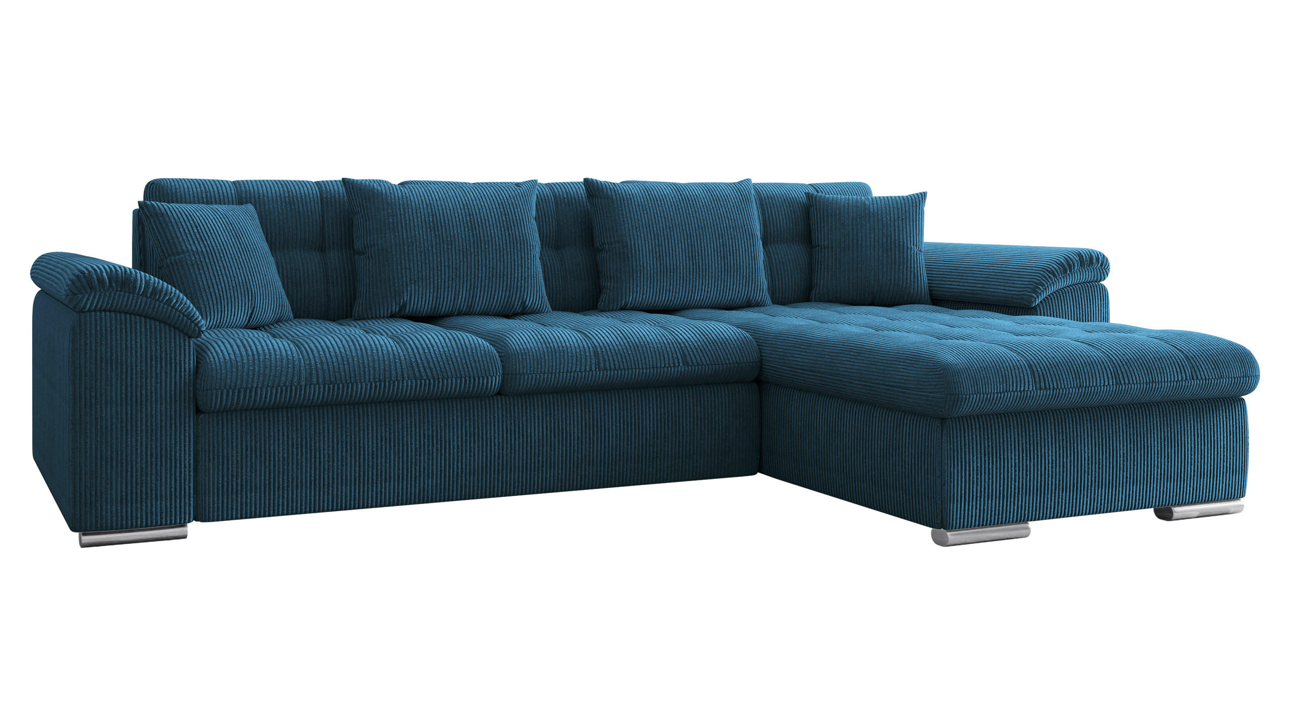 COLTAR Diana Reiat, Dreapta - albastru închis, material textil/lemn (160/280cm) - MIRJAN24