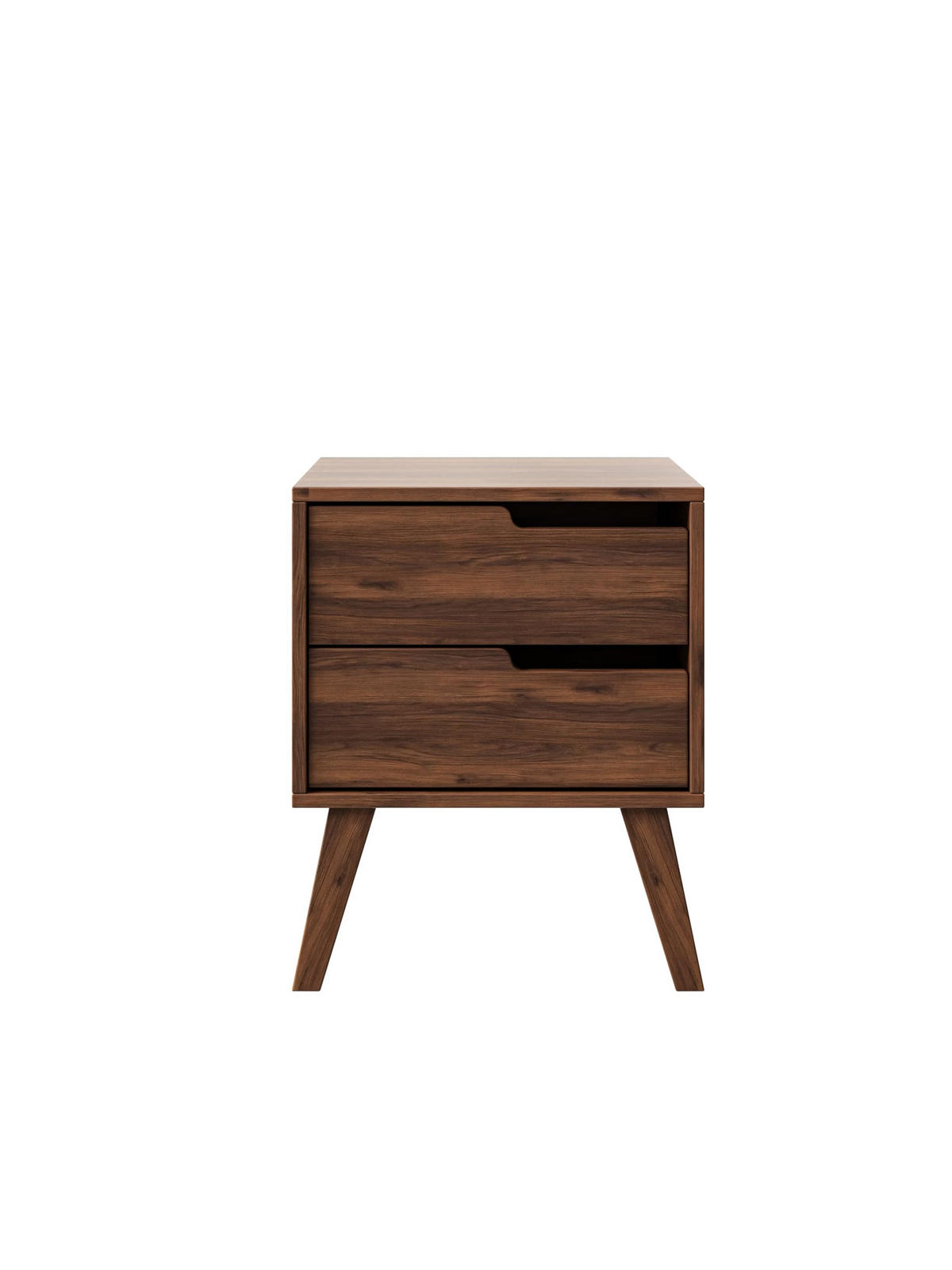 NACHTTISCH Solvo 45x55x40 cm - Modern Nachtschrank zum Schlafzimmer - EIN praktischer Commode aus Spanplatten - Braun - Braun, Holzwerkstoff (45/55/40cm) - Chilly