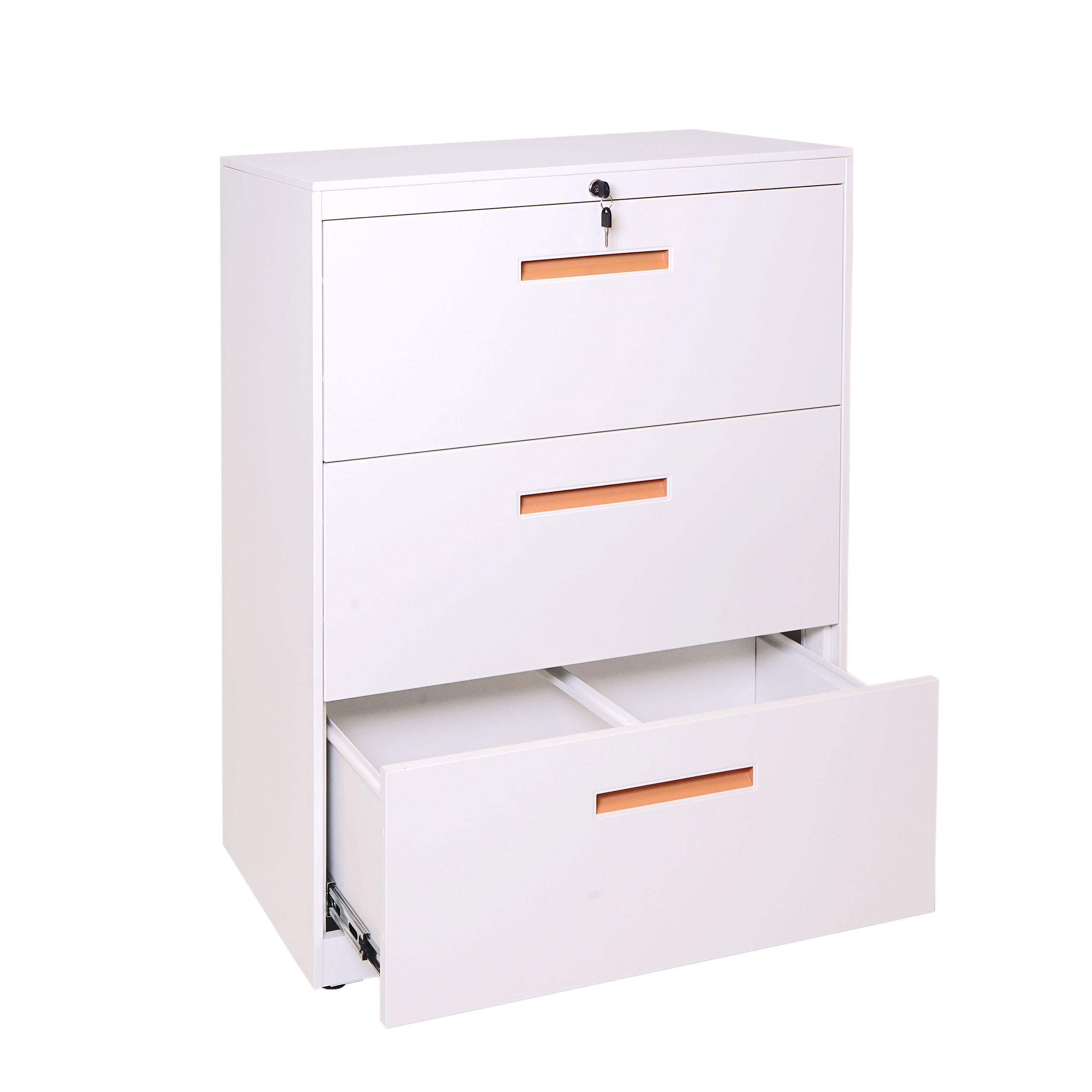 HÄNGEREGISTERSCHRANK Weiß - Weiß, Metall (76/103/46cm) - MCW