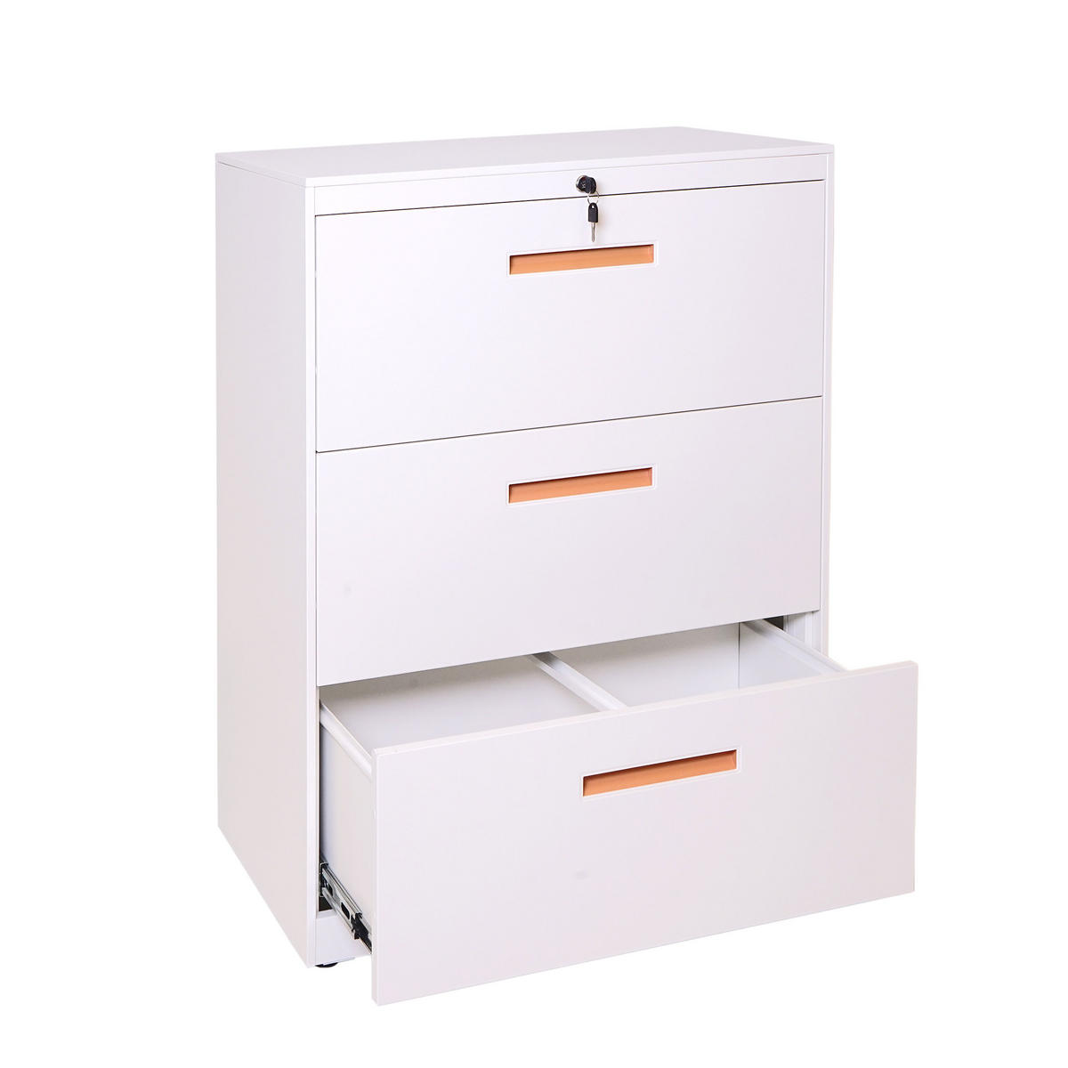 HÄNGEREGISTERSCHRANK Weiß - Weiß, Metall (76/103/46cm) - MCW