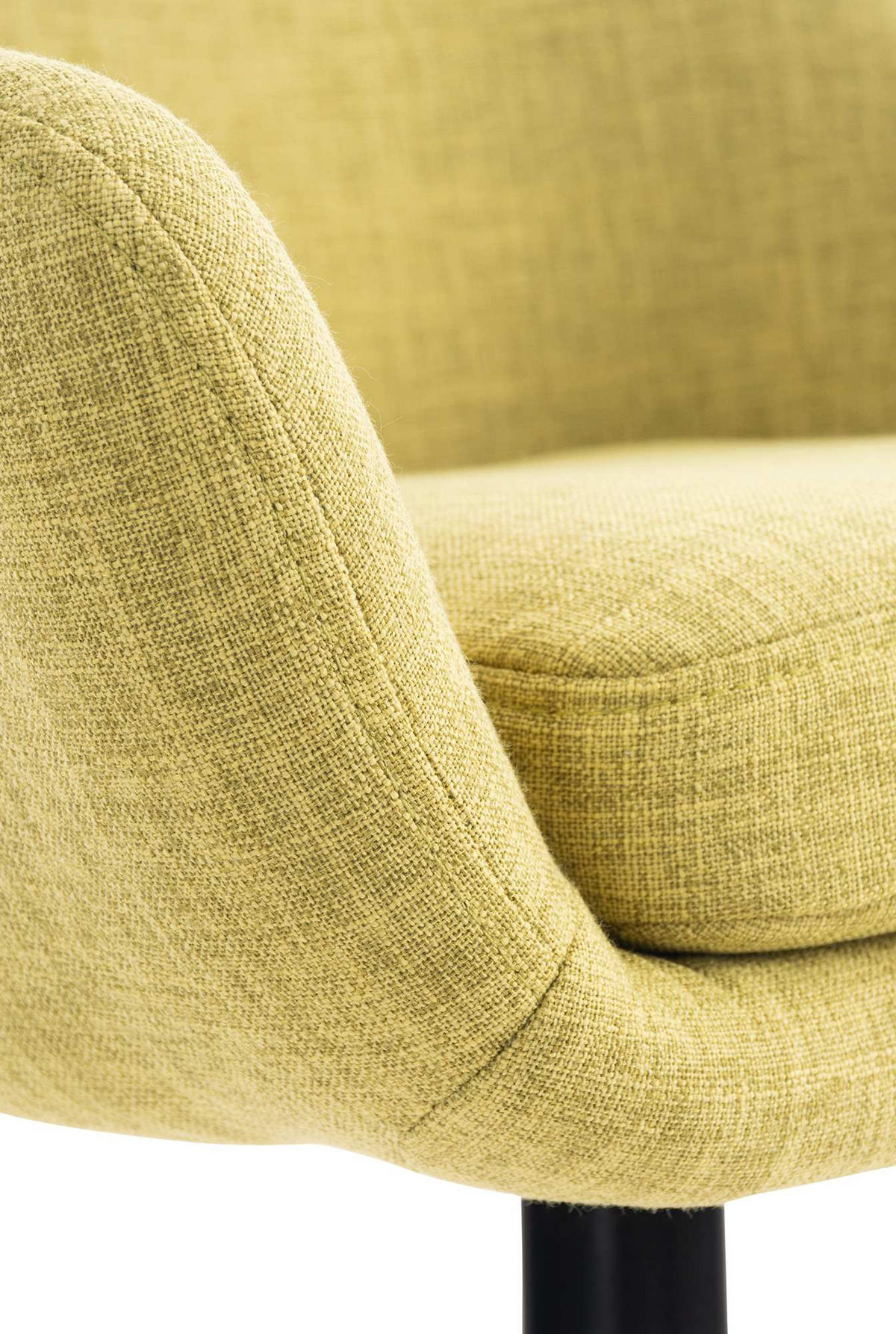 BARHOCKER 2er Set Stoff hellgrün - Eukalyptusholzfarben/Hellgrün, Holz/Textil (55/99/46cm) - CLP